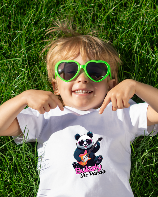 Panda Riff Co. Bubzly the Panda Adorable Gal's Toddler Cotton T-shirt