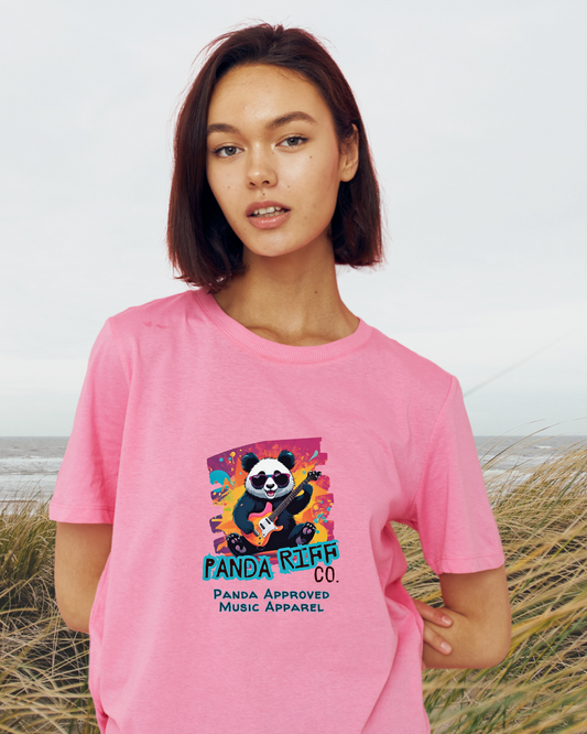 Panda Riff Co. Logo Gal's Youth Cozy Colorful Cotton T-Shirt